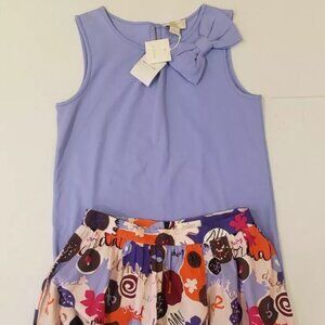 NWT SET KATE SPADE SKIRT THE RULES "CONFECTIONS PRINT" AND BLOUSE SIZE 14